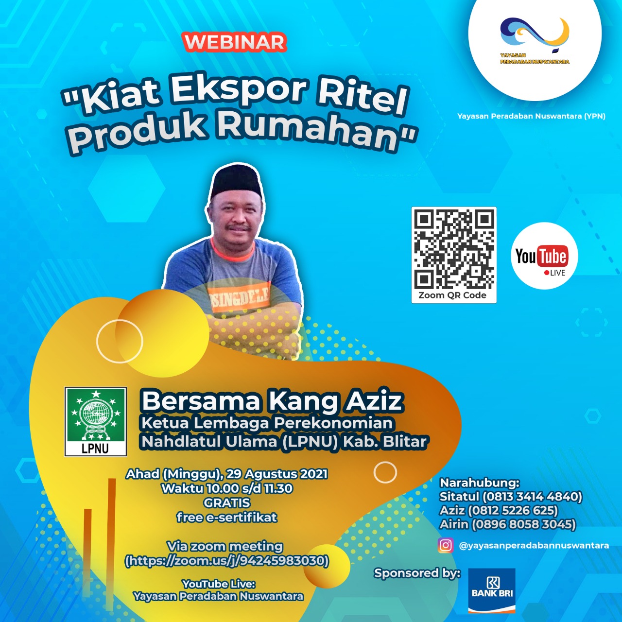 Webinar Kiat Ekspor Ritel Produk Rumahan